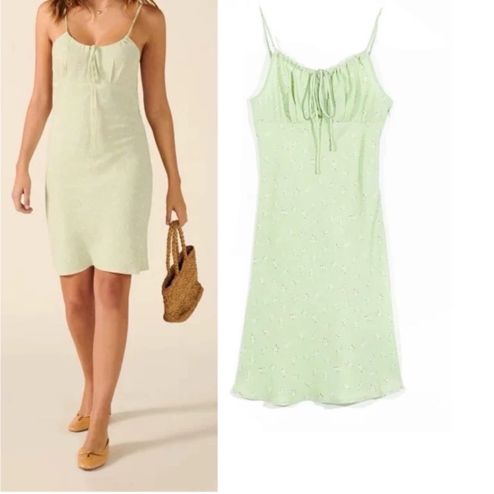 Rouje Dress Dorine Mini in Green Floral